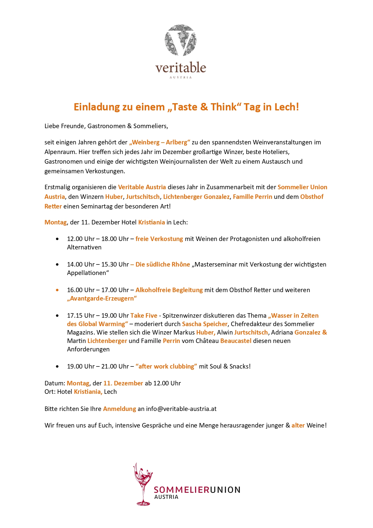 Einladung 2023 Sommelier Union